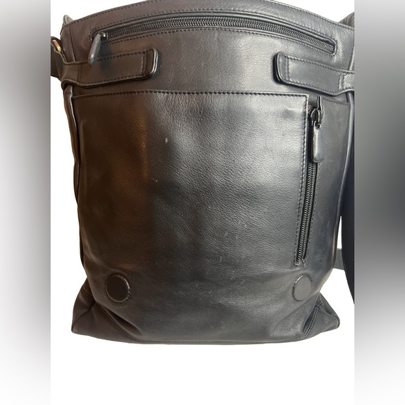 Derek Alexander Leather Black Crossbody Bag - Picture 4 of 7